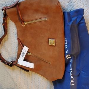 Dooney and Bourke suede hobo bag New